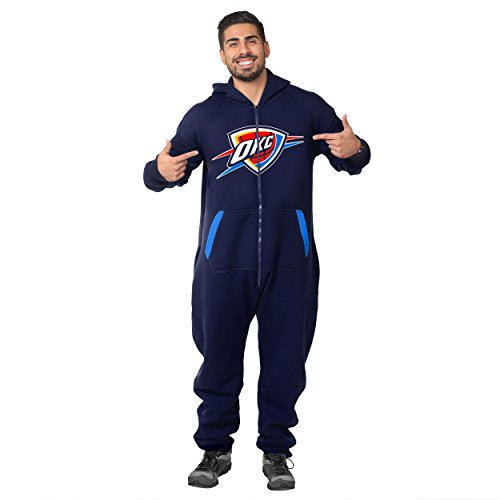 FOCO Oklahoma City Thunder Team Logo Klew Suit - Blue - Medium