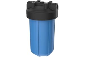 Pentair Pentek 150470 Big Blue Filter Housing, 3/4" NPT #10 Whole House Heavy Duty Water Filter Housing with High-Flow Polypr