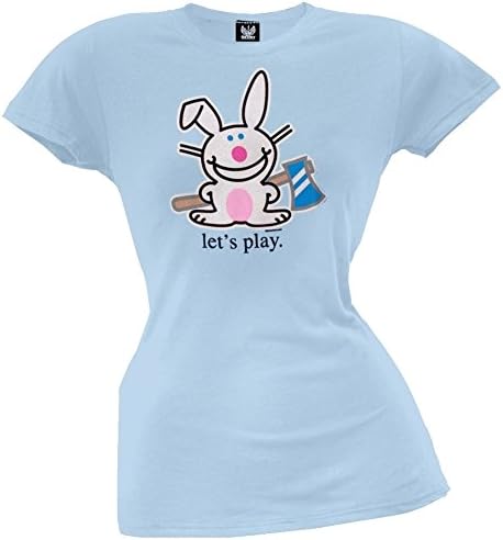 Happy Bunny - Let's Play Juniors T-Shirt - Small