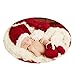 Christmas Newborn Baby Photo Shoot Props Outfits Crochet Clothes Santa Claus Red Hat Boots Photography Props
