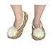 Snoozies Womens Nubby Knit Ballerina Comfort Sole Slippers