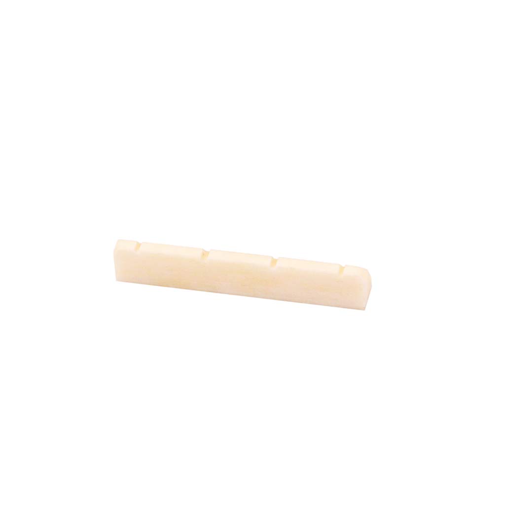 Alnicov Portable Beige Buffalo Bone Nut for 4 String Ukulele Electric Guitar White Guitar Parts Accessories