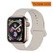 YANCH Compatible with for Apple Watch Band 38mm 40mm, Soft Silicone Sport Band Replacement Wrist Strap Compatible with for iWatch Nike+,Sport,Edition,S/M,Stone