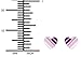 Hypoallergenic Sterling Silver Purple Striped Heart Stud Earrings for Kids (Nickel Free)