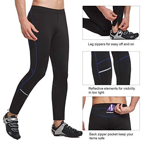 BALEAF Men's Thermal Running Tights Athletic Cycling Pants Fleece Cold