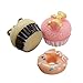 Gracefulvara 8PCS Bakery Shop Kitchen Food Cake Donuts Cupcake for 1/12 Miniature Dollhouse