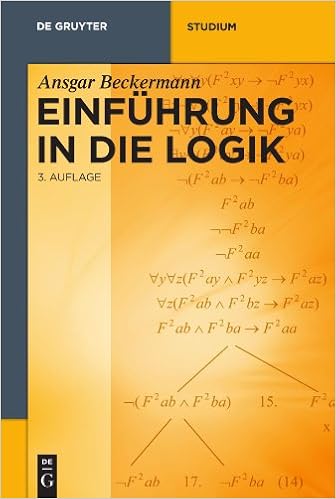 Einfuhrung In Die Logik De Gruyter Studium Amazon De Beckermann Ansgar Bucher