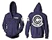 Dragon Ball Z Capsule Corp Trunks Military Style Purple Adult Zip Hoodie