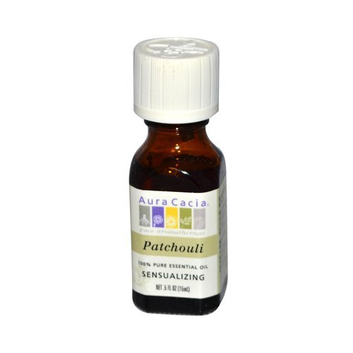 Aura Cacia Pure Essential Oil, Patchouli, 0.5 Fluid Ounce