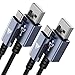 VicTsing USB Type C Cable, 2 Pack 6.6ft USB C to USB A 5V/3A Fast Charging Nylon Braid Cord Compatible for Samsung Galaxy S9 S8, Note 8, LG V30 V20 G6, Pixel 2 XL, Nintendo Switch, Gopro 6/5 and More