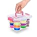 MOOHAM DIY Slime Kit Supplies - Clear Crystal Slime Making Kit for Girls, Floam Slime for Kids, Slime Foam Beads, Glitter , Fruit Slices and Fishbowl Beads Included