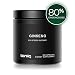 Ultra High Strength Panax Ginseng Capsules - 80% Ginsenosides - 750mg 20x Concentrated Extract (15,000 mg Raw Powder Equivalent) - The Strongest Red Korean Ginseng Pills Available - 90 Veggie Caps