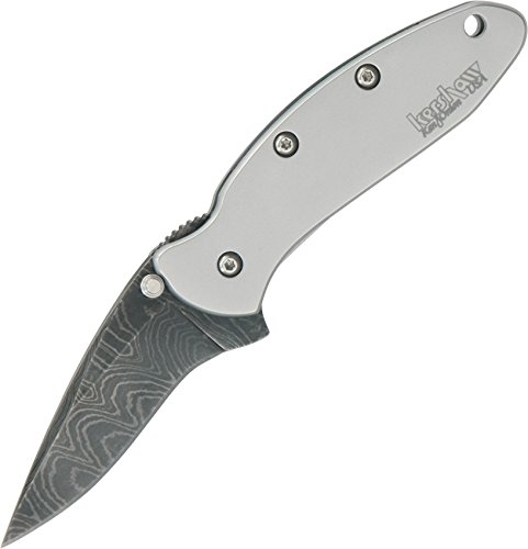 Best kershaw damascus pocket knife with clip