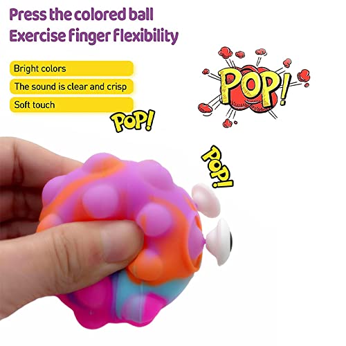 Pop Ball Glow Balls Stress Ball Bouncing Ball ,Fidget Toy Push Bubble