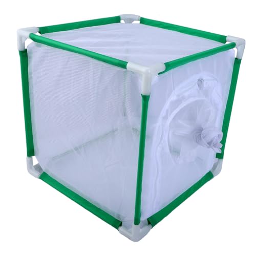 Gralara Monarch Butterfly Habitat Cage Butterfly Terrarium Multifunctional, Protection Cover, Mesh Cage Ornamental Cage for Garden, Green