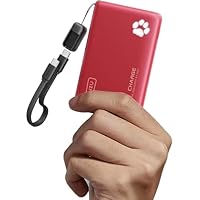 INIU Portable Charger, Ultra Slim 10000mAh 45W PD Power Bank, Fast Charging Mini Battery Pack, Travel Trip Family Essentials Powerbank for College Students Travelers Teen Boys Girls, Red