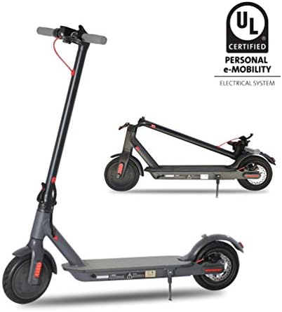 Electric Scooter for Adults, UL Certified Premium Foldable Motorized Scooter 8.5" Tires 300W Motor Propels,Max Speed of 15.8 MPH Up to 18.6 Miles,Long Range Battery by Emaxusa