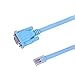 HDE Console Cable for Cisco Networking Devices RJ45 Cat5 Ethernet LAN to 9-PIN DB9 Serial RS232 Port Rollover Cables (5ft)