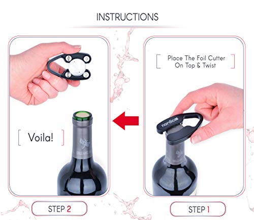 Amazingly Simple Wine Bottle Opener with Foil Cutter