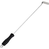 18 Inch BBQ Ash Tool for Kamado Joe Charcoal Smoker Big Green Egg Wood Burning Stove Ash Rake Grilling Poker Accessories Charcoal Garden Tools Grill Cleaning Tools