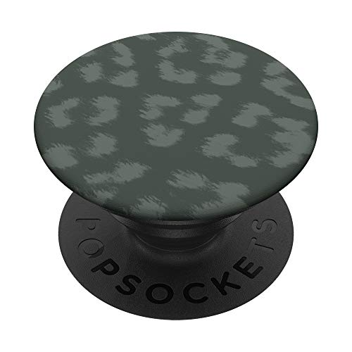 Midnight Green Leopard Print PopSockets PopGrip: Swappable Grip