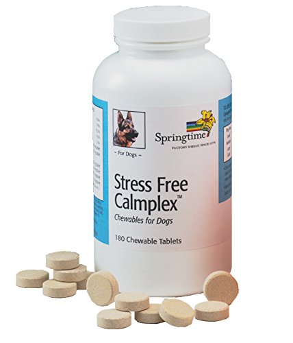 Springtime Stress Free Calmplex for Dogs - 180 ct. - A Safe and All Natural Supplement To Help Dogs Manage Stress