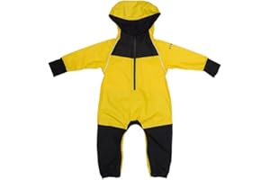 Stonz Kids Rain Suit - Toddler & Kid One Piece Outdoor Coverall with Hood - Waterproof Kids Clothes with Reflective Seams