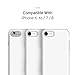 iPhone 8/iPhone 7/iPhone 6/6s Case, DesignSkin [Slider] [Sliding Card Holder Slot] Extreme Heavy Duty 3-Layer Bumper Protection Wallet Cover with Card Storage for iPhone 6/7/8 (White Pearl)