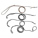 Cherrybrook Braided Leather Snap Lead 1/8-inch x 3-feet Black