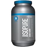 Isopure Zero Carb Protein Powder, 100% Whey Protein Isolate, Flavor: Creamy Vanilla, 3 Pounds (Packaging May Vary)
