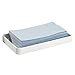 mDesign Steel Guest Towel Holder Tray for Bathroom - White