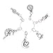 Ascrafter Cute Zipper Pull Charms for Bags Purses Jackets, Decorative Extended Zipper Pull Replacement, Knitting Stitch Crochet Markers