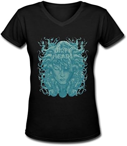 Women's Dirty Head 2016 fashion poster V-neck T shirt Medium