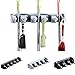 Tiowea Multifunctional Mop Rack Bathroom Storage Rack Broomstick Hanger with Hook Ceiling Mounted Storage Racks