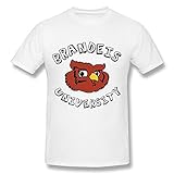 Custom Men's Tshirt Brandeis University Mascot Owl Thor L White