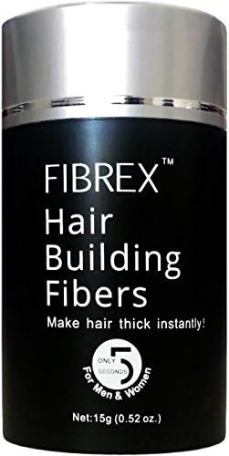 FIBREX Hair Building Thickening Fibers Loss Concealer Medium Brown 15g 0.52oz by Fibrex