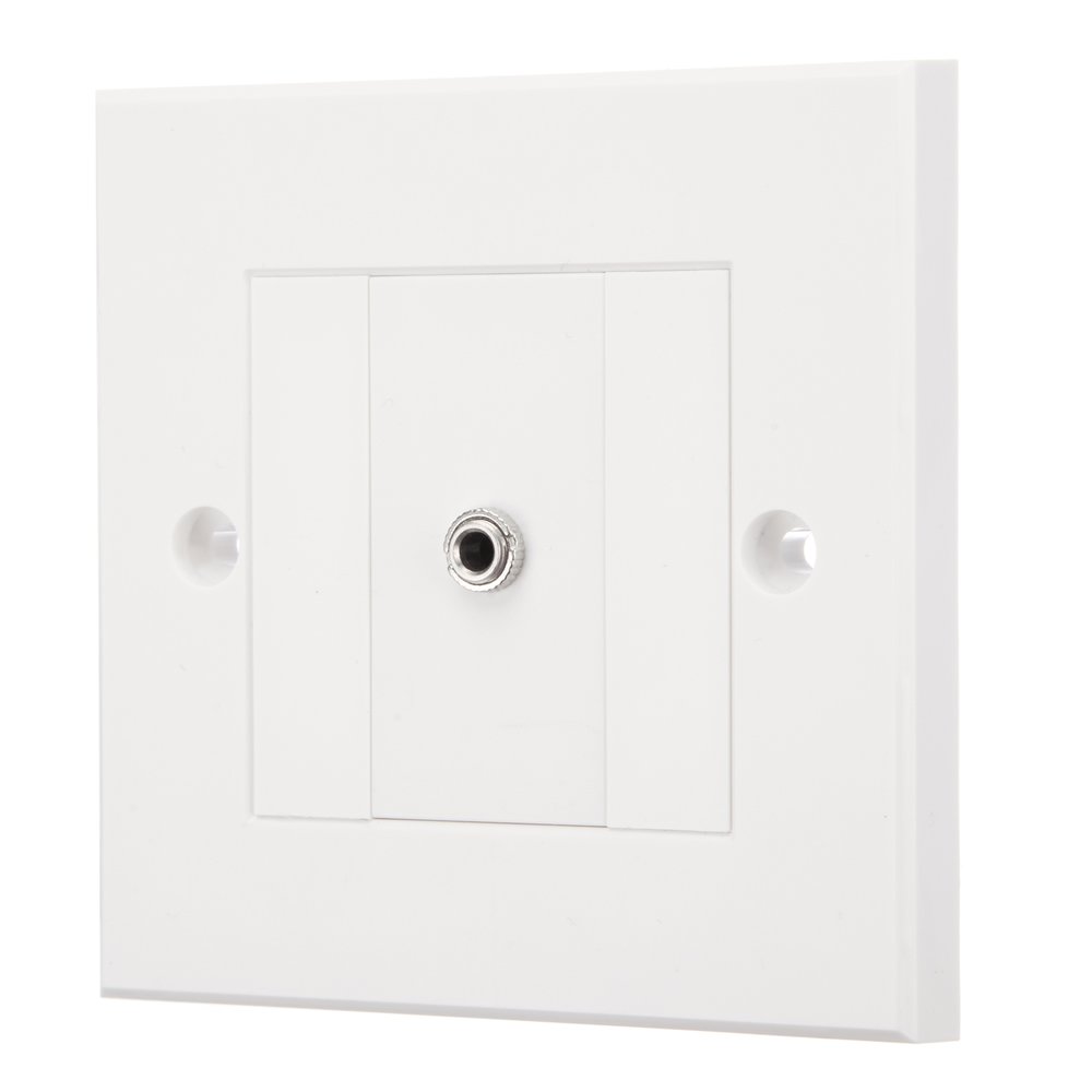 Computer Spares 3.5mm Jack Modular Faceplate/Wall Outlet (1 x 3.5mm Jack Port)
