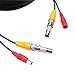 WildHD 2x150ft All-in-One Siamese BNC Video and Power Security Camera Cable BNC Extension Wire Cord with 2 Female Connetors for All HD CCTV DVR Surveillance System (150ft 2pack Cable, Black)