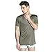 ForeverSilk Men's Pure Silk Knitted Crew Neck T Shirts TEE