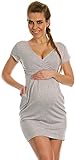 Happy Mama. Womens Maternity Jersey Tulip Dress Easy Breastfeeding 50% OFF. 806p