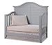 Thomasville Kids Southern Dunes Lifestyle 4-in-1 Convertible Crib, Pebble Gray, Easily Converts to Toddler Bed Day Bed or Full Bed, Three Position Adjustable Height Mattress (Mattress Not Included)