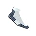 thorlos mens Lrmxm Thin Cushion Ankle running socks, White/Navy, Large US