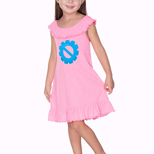 Cute Rascals Screw Nut Blue Taped Neck Cotton/Polyester Infant Girl Ruffle Tank Dress - Ice Green, 12 Months