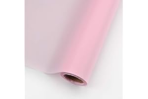 BBJ WRAPS BBJ Korean Floral Wrapping Paper Roll Florist Supplies Waterproof Flower Bouquet Wrapping Paper Floral Supplies for Fresh Flowers, 23.6 Inch x 66 Feet (Pink)