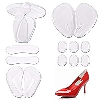 Sunnyac Heel Cushion Inserts, Heel Grips for Women, Nonslip Self-Adhesive Silicone Shoe Insoles, Pads, Liners and Protectors for Shoes or High Heels Too Big, Preventing Foot Blister and Pain (Type1)