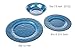 Dinnerware Plates and Bowls Set - Yinshine 12pcs Outdoor Camping Dinner Dishes Set, Service for 4