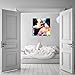 AMEMNY Sexy Art Woman Nude Bedroom Decoration Wall Art Canvas Painting Abstract Colorful Fashion Posters and Prints Painting Decor Living Room Background Painting Framed Ready to Hang