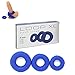 LYNK Cock Ring Black Medical Grade Silicone for Men, Set of 3 Intimate Enhancer Support Rings Small Medium Large, Last Longer Get Harder Erections
