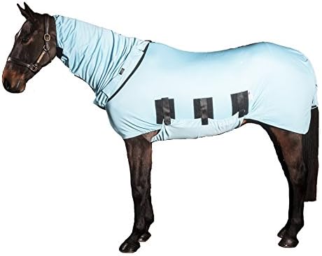 Snuggy Hoods Bug Body Horse Fly Sheet-Insect &amp; UV Summer Protection(54", Haint Blue)