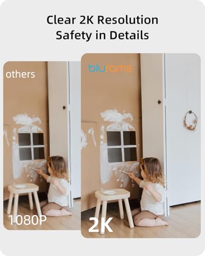 blurams 2K Indoor Camera, 5G Home Security Camera, 360° View Pet Camera with Phone App, Free Human/Motion/Sound Detection, Auto Tracking, Dual-Band WiFi6, Night Vision, Works with Alexa(2 Pack)